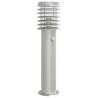 Outdoor Floor Lamp with Sensor - Silver Stainless Steel 60 cm