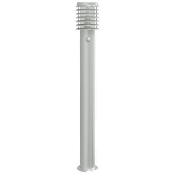 Outdoor Floor Lamp with Sensor - Silver 110cm Stainless Steel