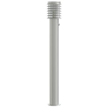 Outdoor Floor Lamp with Sensor - Silver 110cm Stainless Steel