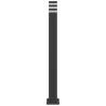 Outdoor Floor Lamp with Outlet - Black Aluminium 110 cm