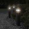 Outdoor Floor Lamp with Sensor Black 50 cm Aluminium Size 50 cm Quantity in Package 1 Bulb Quantity with sensor Model 