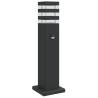 Outdoor Floor Lamp with Sensor - Black 50 cm Aluminium