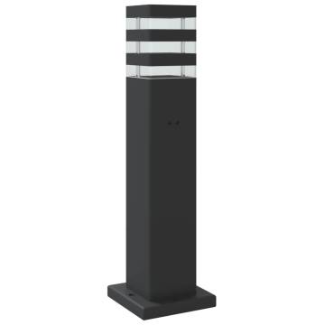 Outdoor Floor Lamp with Sensor - Black 50 cm Aluminium