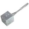 Ground Spikes 2 pcs Silver - Durable Galvanised Steel