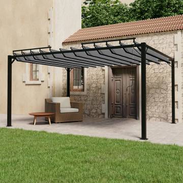 Modern Gazebo with Louvered Roof - 3x4 m Anthracite