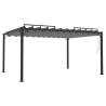 Modern Gazebo with Louvered Roof - 3x4 m Anthracite