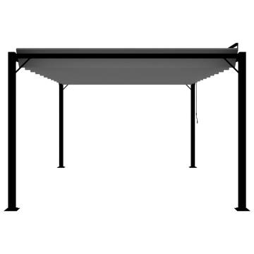 Modern Gazebo with Louvered Roof - 3x4 m Anthracite