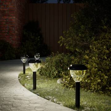 Solar Pathway Lights 4 pcs - Warm White & RGB | HipoMarket