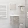 Bathroom Furniture Set Concrete Grey Engineered Wood Colour concrete grey Size 41 x 38.5 x 46 cm Number of 1 