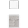 Stylish Bathroom Furniture Set in Concrete Grey | Hipomarket