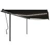 Manual Retractable Awning with LED 4.5x3.5 m Anthracite Colour anthracite Size 4.5 x 3.5 m Quantity in Package 1 