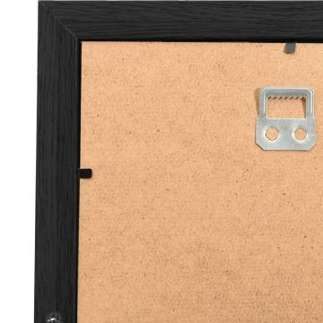 Collage Photo Frame for 10x(10x15 cm) Pictures - Black MDF