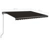 Manual Retractable Awning with LED - 4.5x3.5m Anthracite