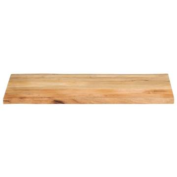 Live Edge Solid Wood Mango Table Top 100x60 cm - Unique Design