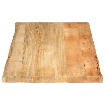 Live Edge Solid Wood Mango Table Top 100x60 cm - Unique Design