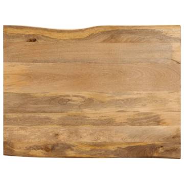 Live Edge Solid Wood Mango Table Top | 100x80 cm