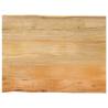 Table Top 70x60x3.8 cm Live Edge Solid Wood Mango Colour mango wood(natural) Size 70 x 60 cm Quantity in Package 1 Thickness 38 mm 