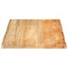 Table Top 70x60 cm Live Edge Solid Wood Mango - HipoMarket