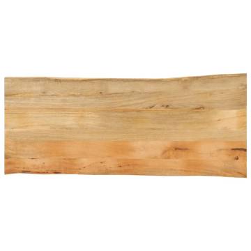 Live Edge Solid Wood Mango Table Top - 140x60 cm