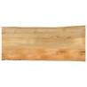 Table Top 140x60x3.8 cm Live Edge Solid Wood Mango Colour mango wood(natural) Size 140 x 60 cm Quantity in Package 1 Thickness 38 mm 