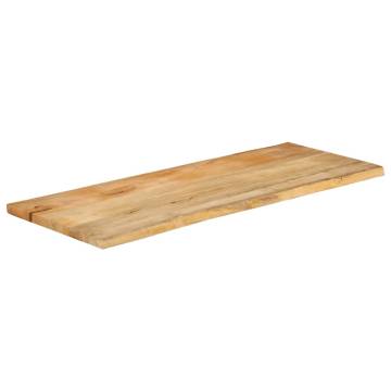 Live Edge Solid Wood Mango Table Top - 140x60 cm