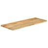 Live Edge Solid Wood Mango Table Top - 140x60 cm