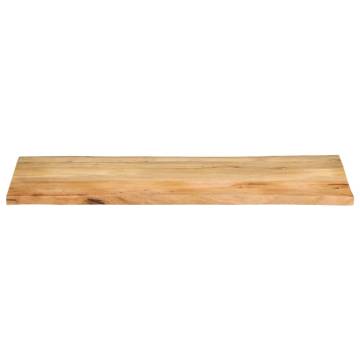 Live Edge Solid Wood Mango Table Top - 140x60 cm