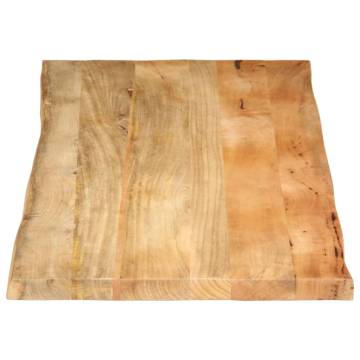 Live Edge Solid Wood Mango Table Top - 140x60 cm