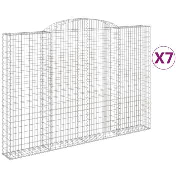 Arched Gabion Baskets - 7 pcs 300x30x200 cm Galvanised Iron