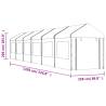 White Gazebo with Roof 13.38x2.28m - Durable Outdoor Shelter