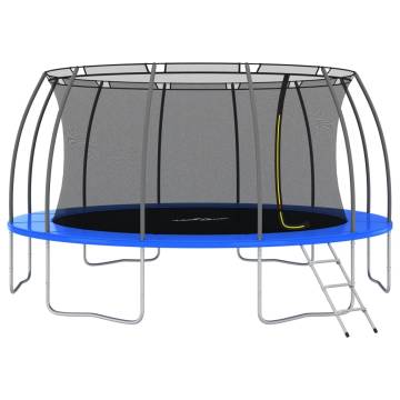 Round Trampoline Set 488x90 cm - Safe & Fun for Kids