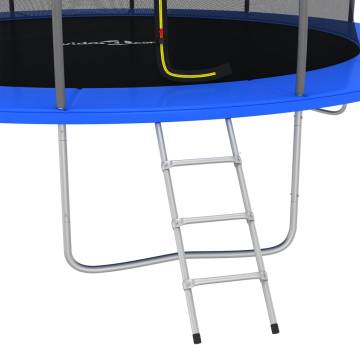 Round Trampoline Set 488x90 cm - Safe & Fun for Kids