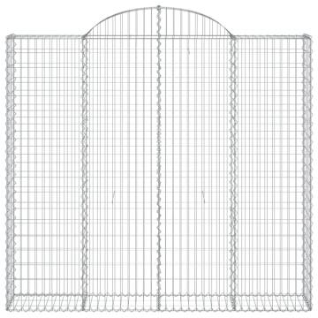 Arched Gabion Baskets - Set of 14 - Durable Garden Barriers