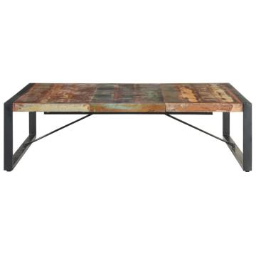 Industrial Coffee Table 140x140 cm - Solid Reclaimed Wood