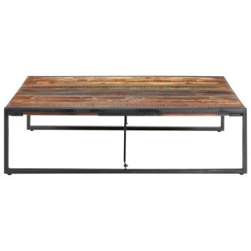 Industrial Coffee Table 140x140 cm - Solid Reclaimed Wood