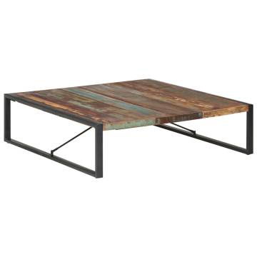 Industrial Coffee Table 140x140 cm - Solid Reclaimed Wood