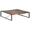 Industrial Coffee Table 140x140 cm - Solid Reclaimed Wood