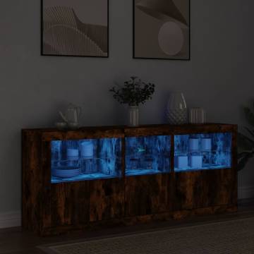 LED Sideboard in Smoked Oak - Modern & Stylish Storage Solution