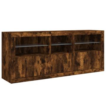 LED Sideboard in Smoked Oak - Modern & Stylish Storage Solution