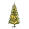 Artificial Christmas Tree 300 LEDs&Ball Set&Flocked Snow 180 cm Size 180 cm Quantity in Package 1 Model with leds & rose gold balls Number of Branch Tips 