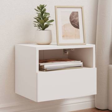 White TV Wall Cabinet - 40x30x30 cm Engineered Wood