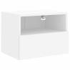 White TV Wall Cabinet - 40x30x30 cm Engineered Wood