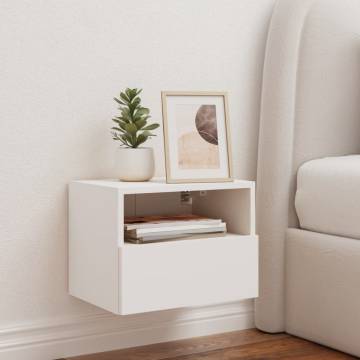 White TV Wall Cabinet - 40x30x30 cm Engineered Wood