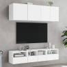 White TV Wall Cabinet - 40x30x30 cm Engineered Wood