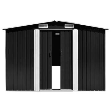 Durable Anthracite Garden Shed - Galvanised Steel Storage