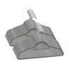 50 pcs Anti-slip Grey Velvet Clothes Hanger Set | Hipomarket