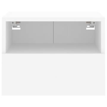 White TV Wall Cabinet - 40x30x30 cm Engineered Wood