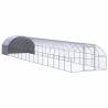 Outdoor Chicken Coop 3x16x2 m Galvanised Steel Size 3 x 16 x 2 m Model with roof 