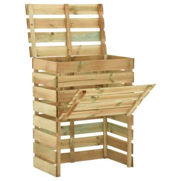 Slatted Garden Composter Set - 80x50x100 cm Pinewood