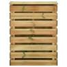 Slatted Garden Composter Set - 80x50x100 cm Pinewood